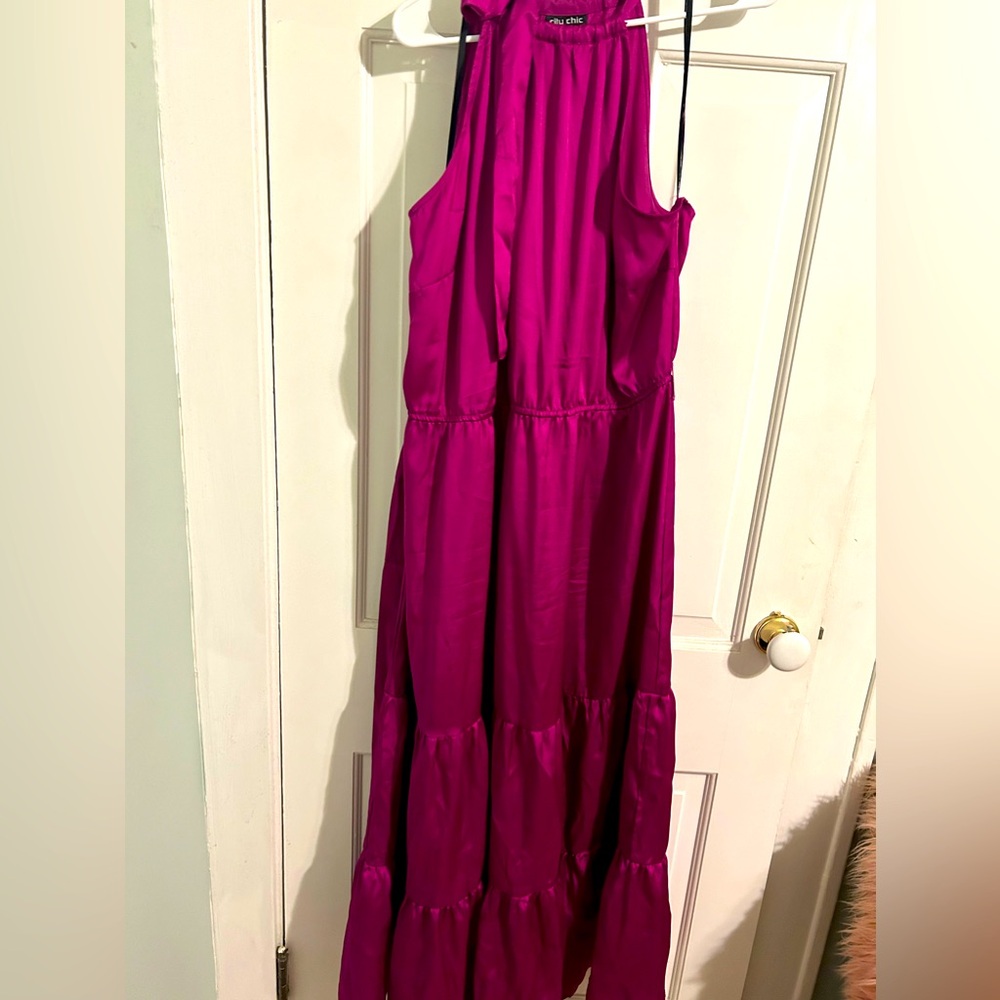 City Chic Halter Plus Size Maxi Dress